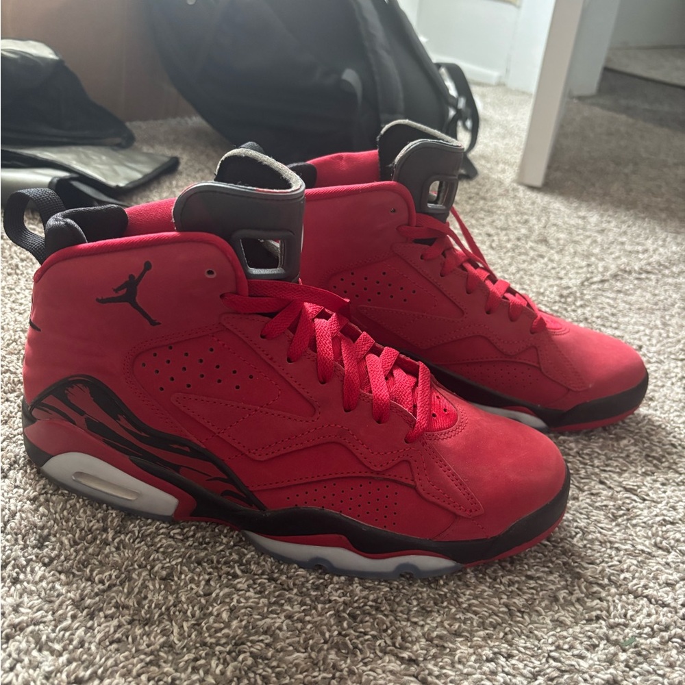 Jordan MVP Red and Black Sneakers